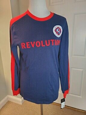 New England Revolution Navy & Red Long Sleeve Tee